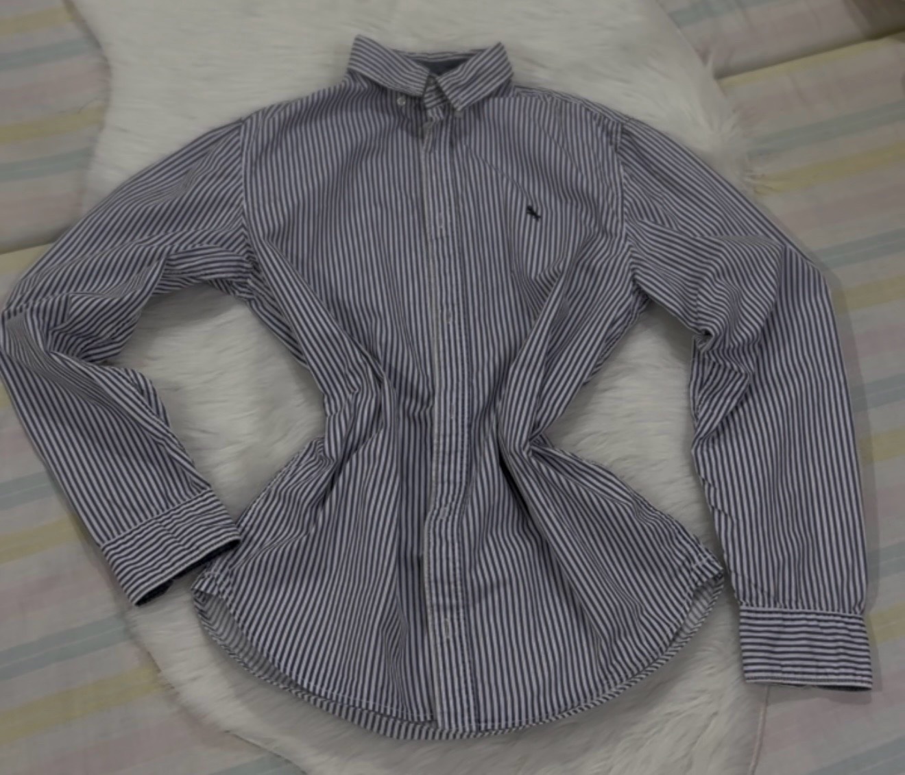 Chemise rayée casual chic 