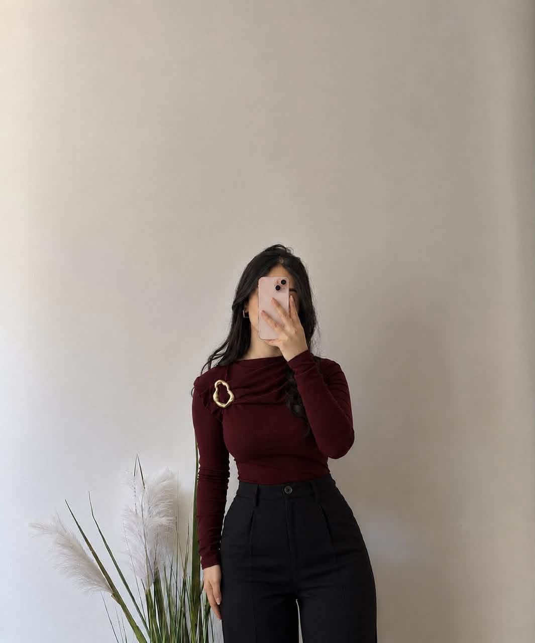 Pull bordeaux 
