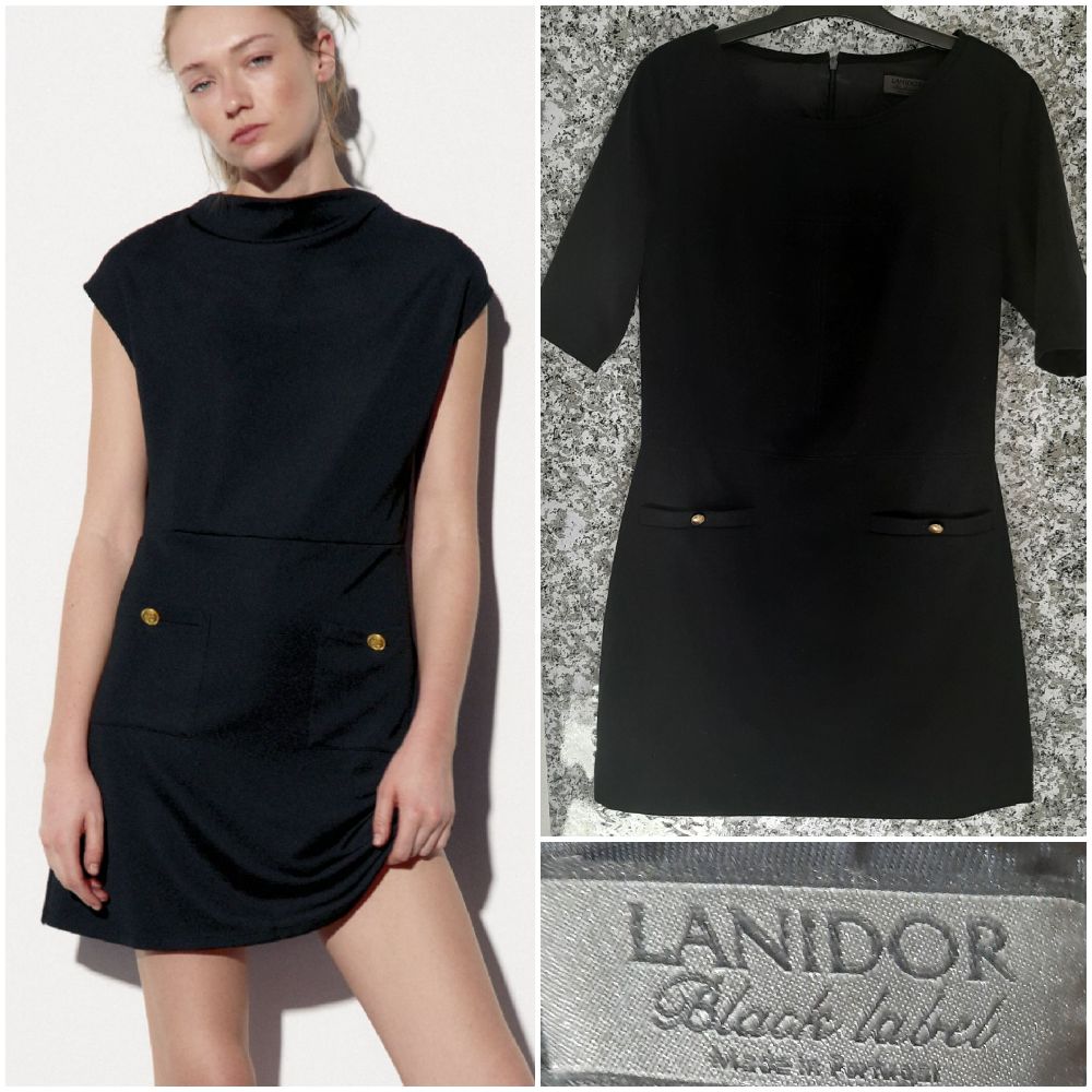 robe courte bleu pétrole 