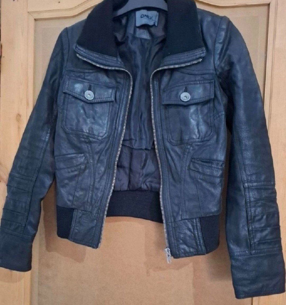 Veste cuir sport 