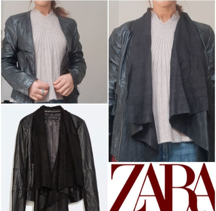 veste cuire ZARA 