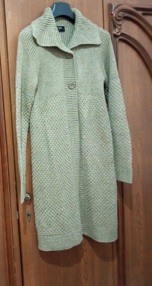 longue gilet en maille 