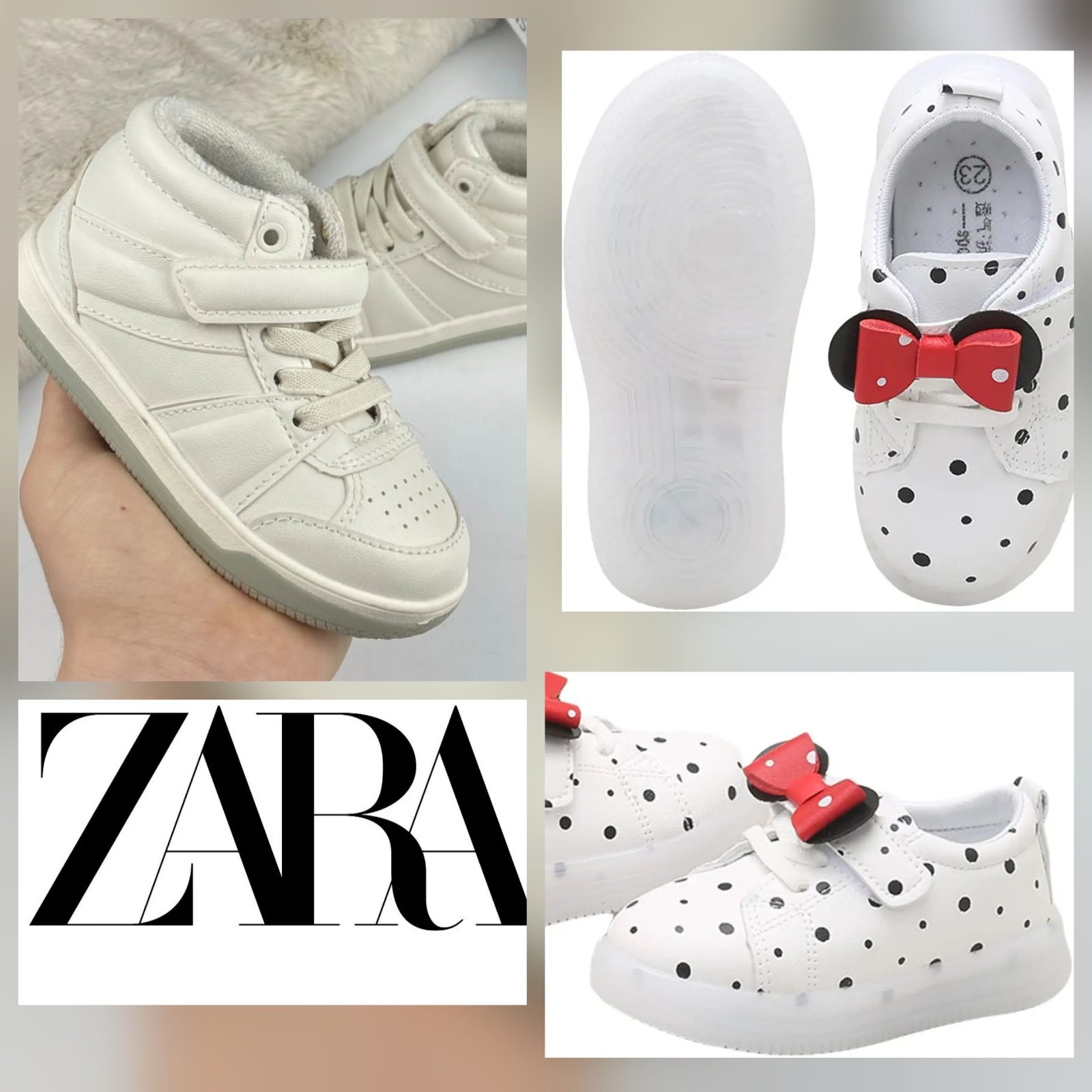 Deux baskets fillette 