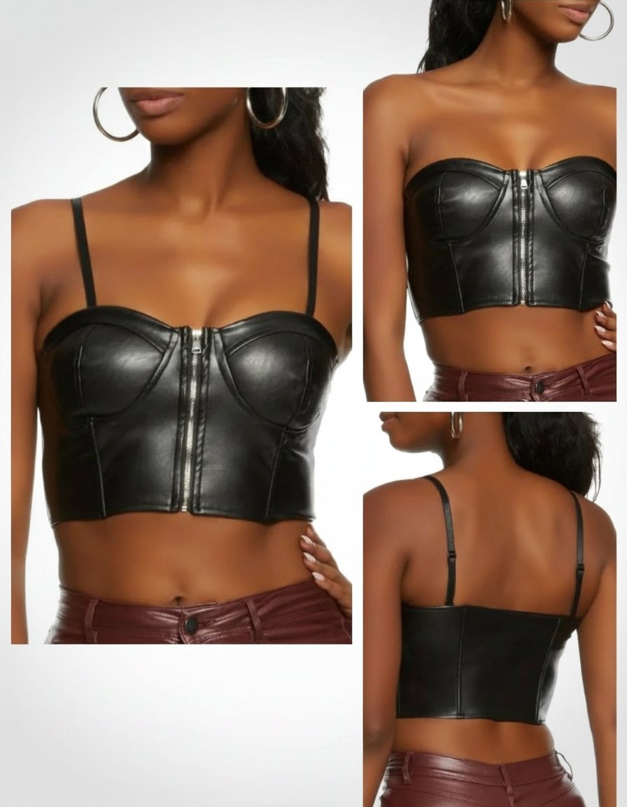Top cuir 