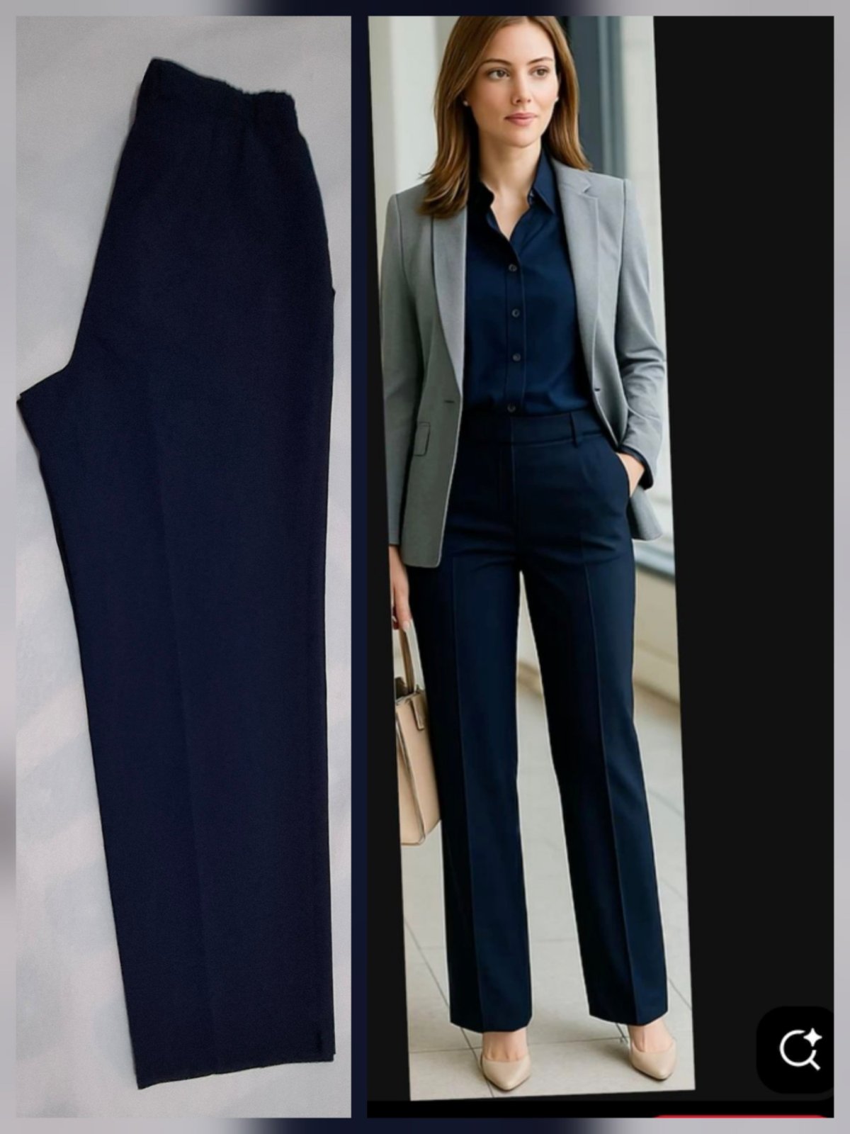Pontalon droit style costume
