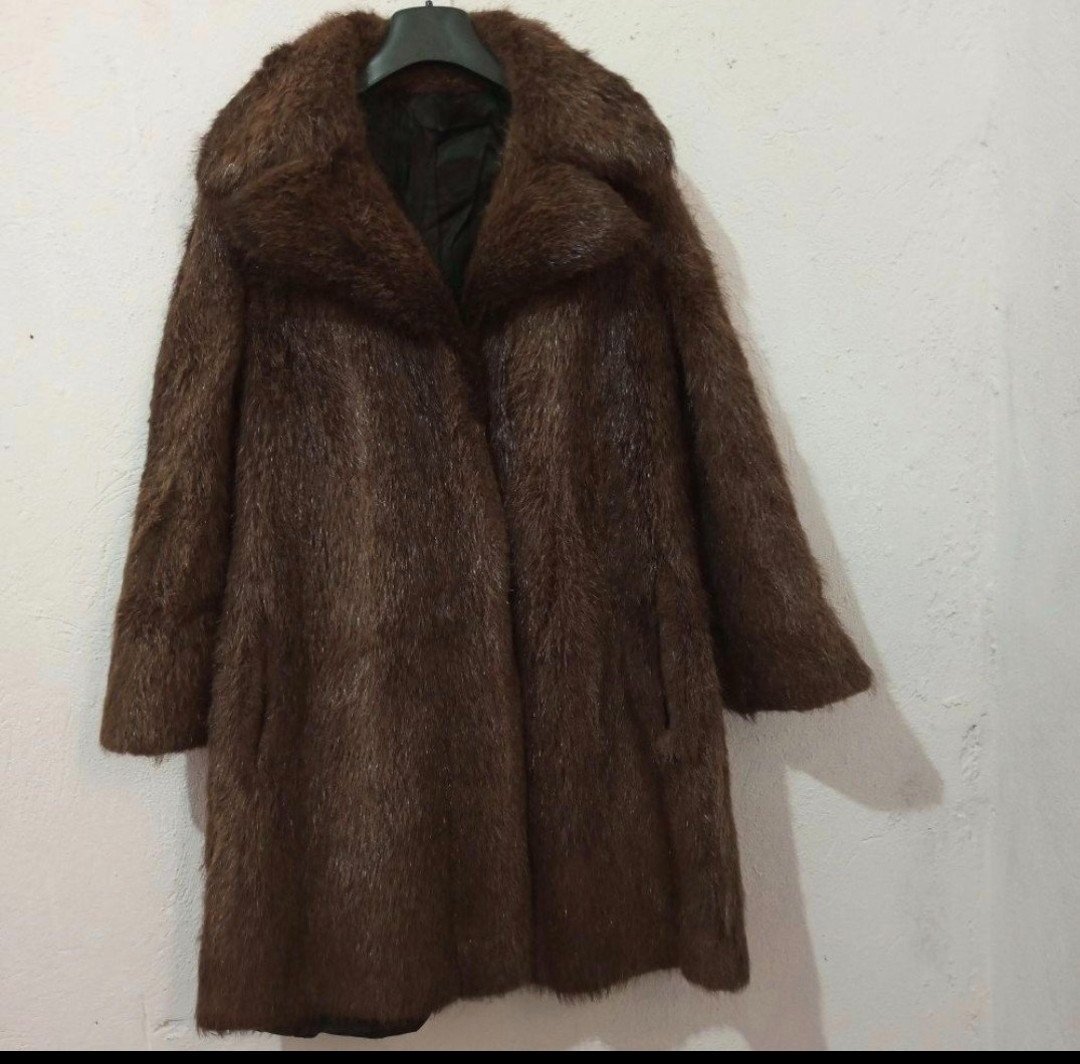 Manteau vrai fourrure de renard