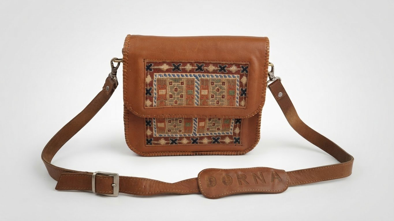 Sac a bondouliére style artisanal 