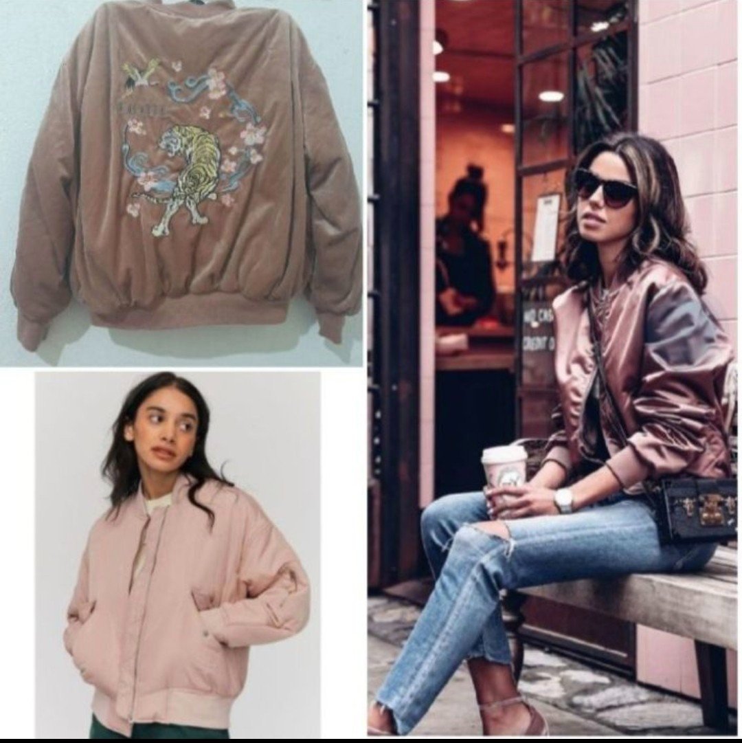 Veste bomber a design au dos
