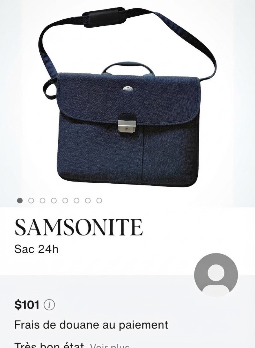 Sac documents SAMSONITE avec code de securité