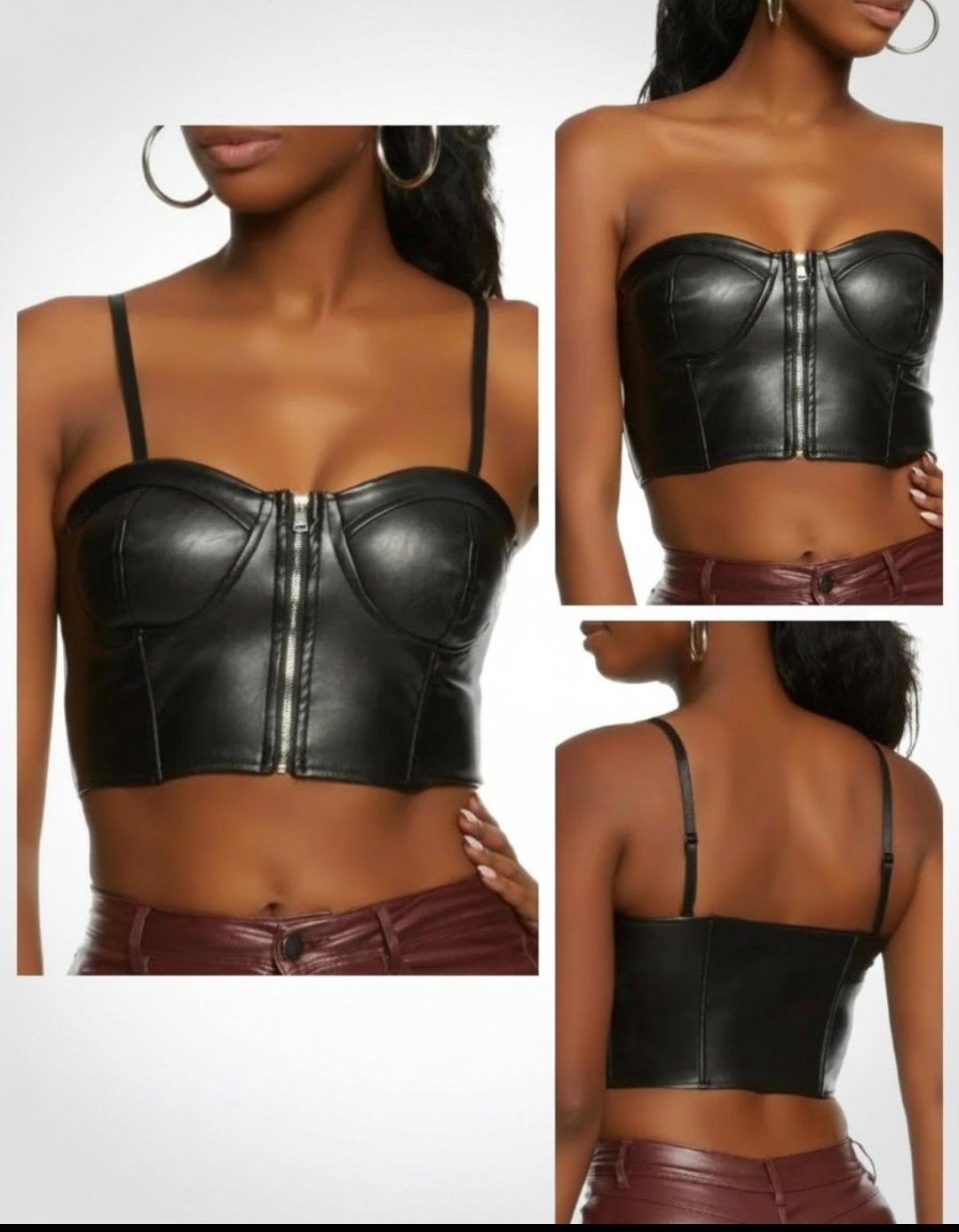 Top cuir 