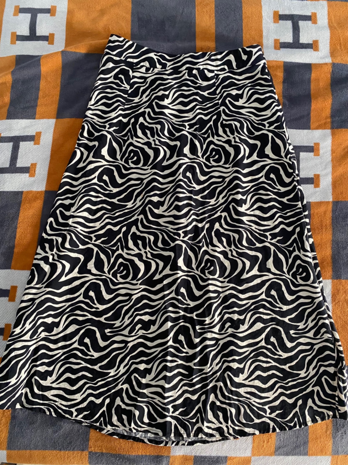 Jupe en zebra long