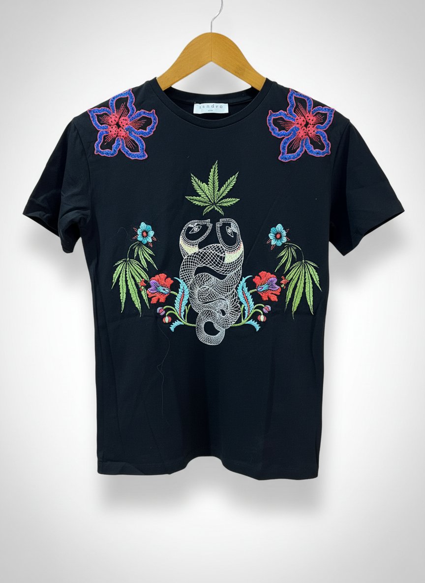 T-shirt SANDRO PARIS Brodé 