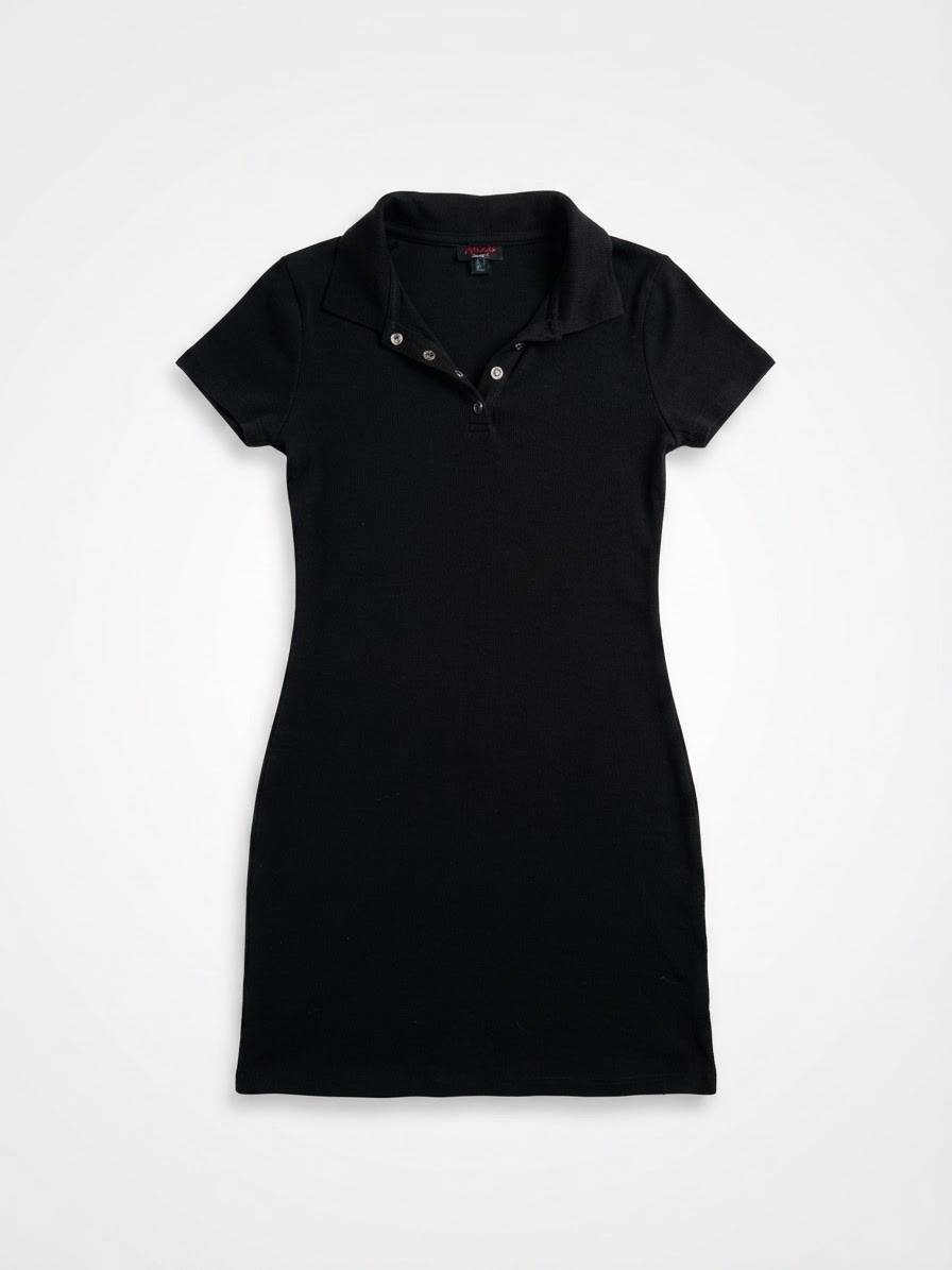 Robe polo noire