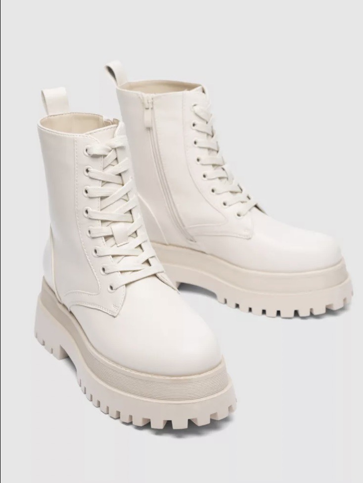 Bottines en beige 
