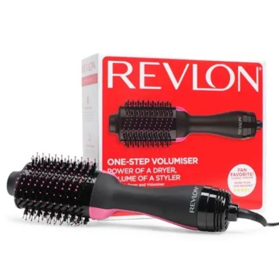 Brosse coiffante de la marque Revlon pour sécher, lisser et styliser les cheveux