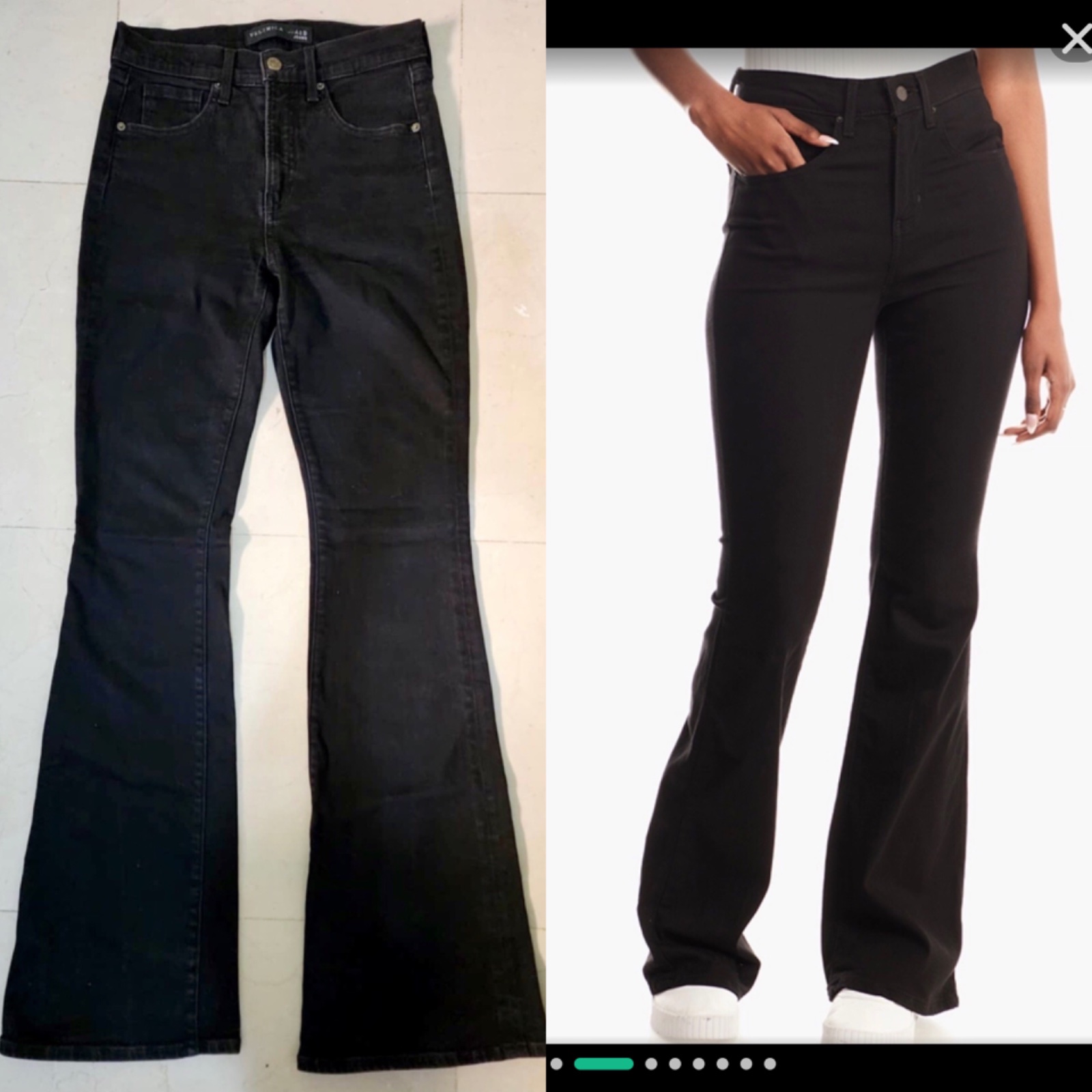 Jeans noir flare