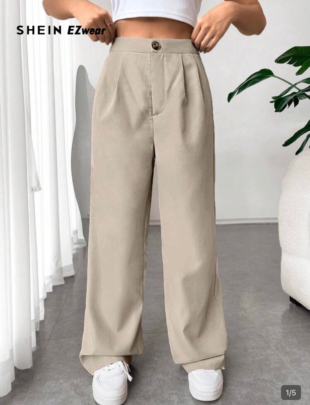 Pantalon beige tall