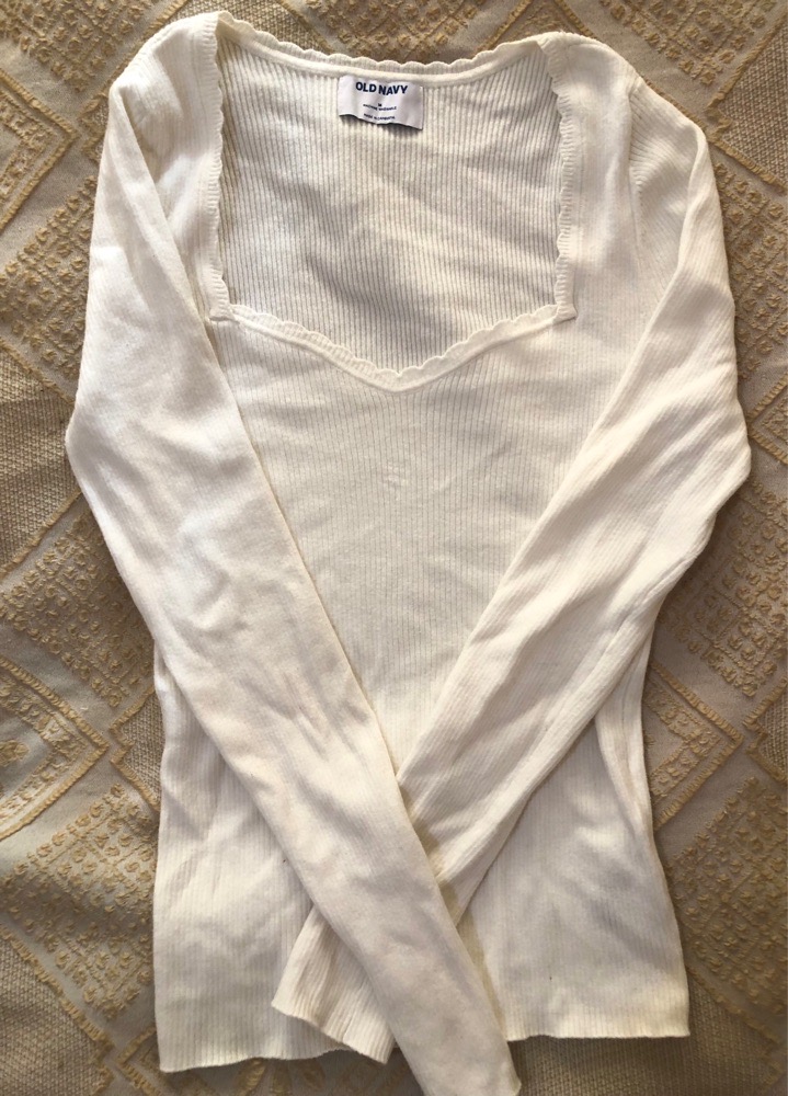 Pull blanc cotton