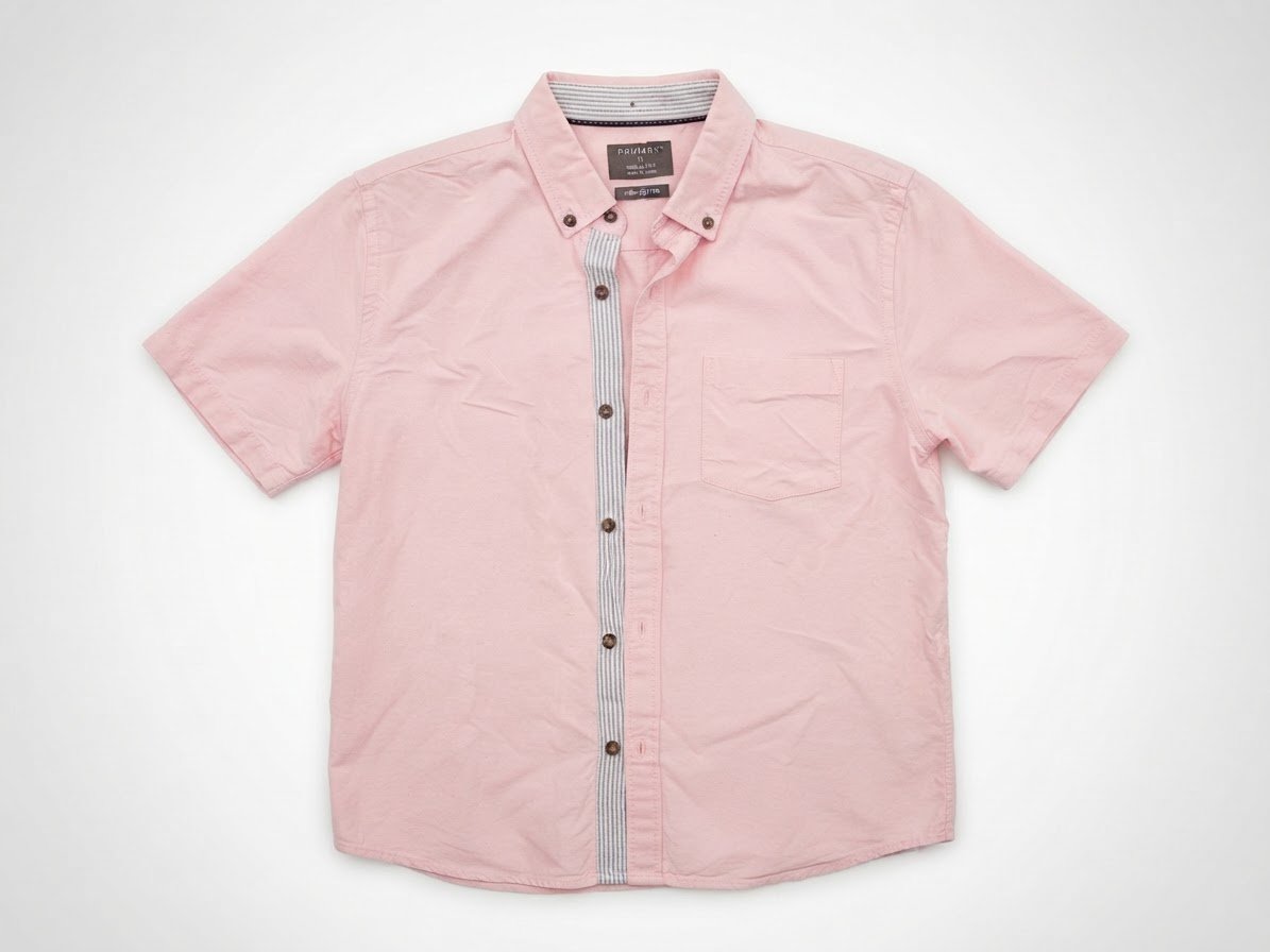 Chemise Homme Primark Rose Clair – 100% Coton – Taille M