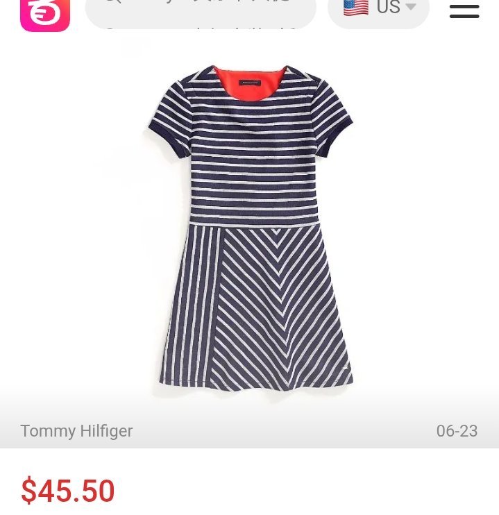Robe Tommy Hilfiger pour fille