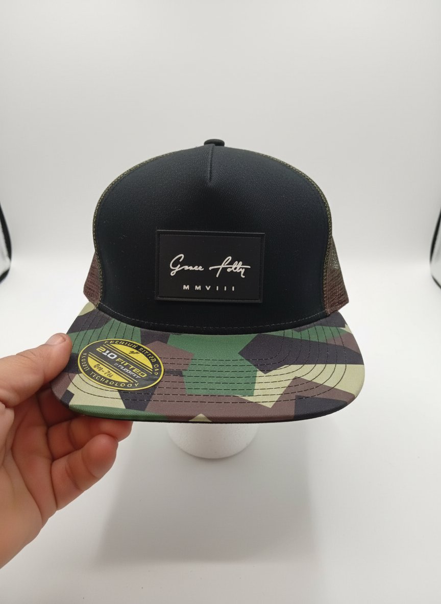  casquette de camionneur de la marque Grace Folly, militaire motif camouflage e 