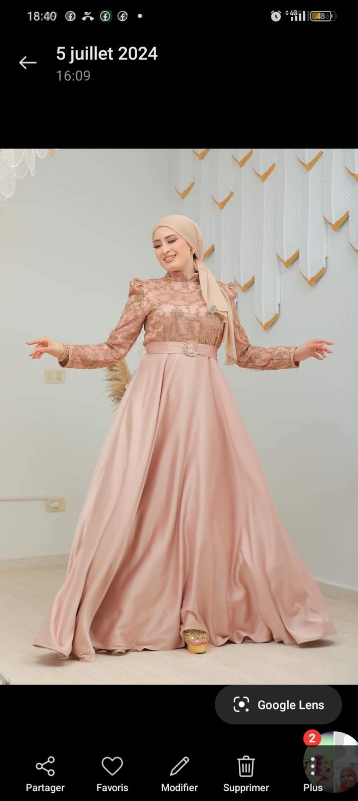 Robe soirée taille 48 