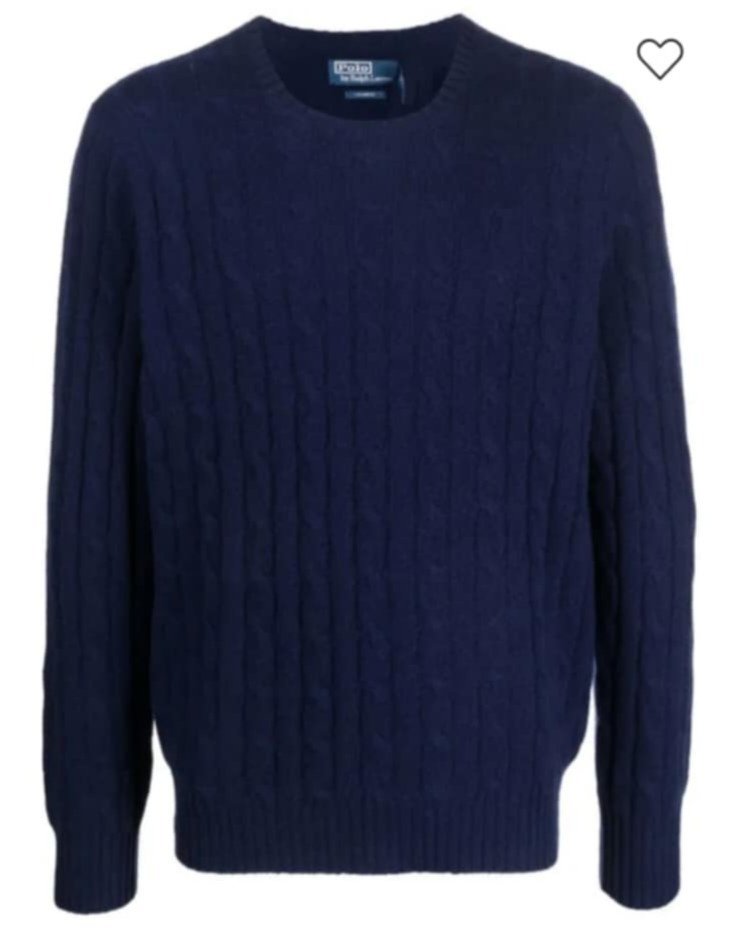 Pull homme Polo Ralph Lauren 82% wool 18% cachemire 