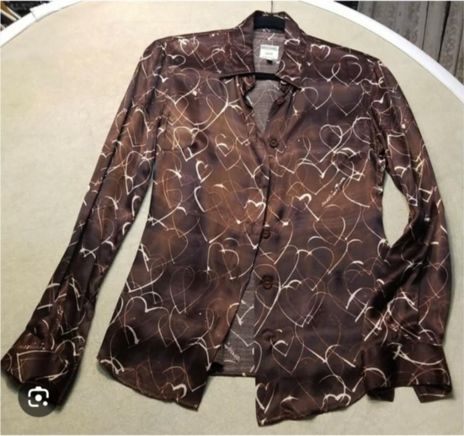 Chemise Moschino jeans soie et satin