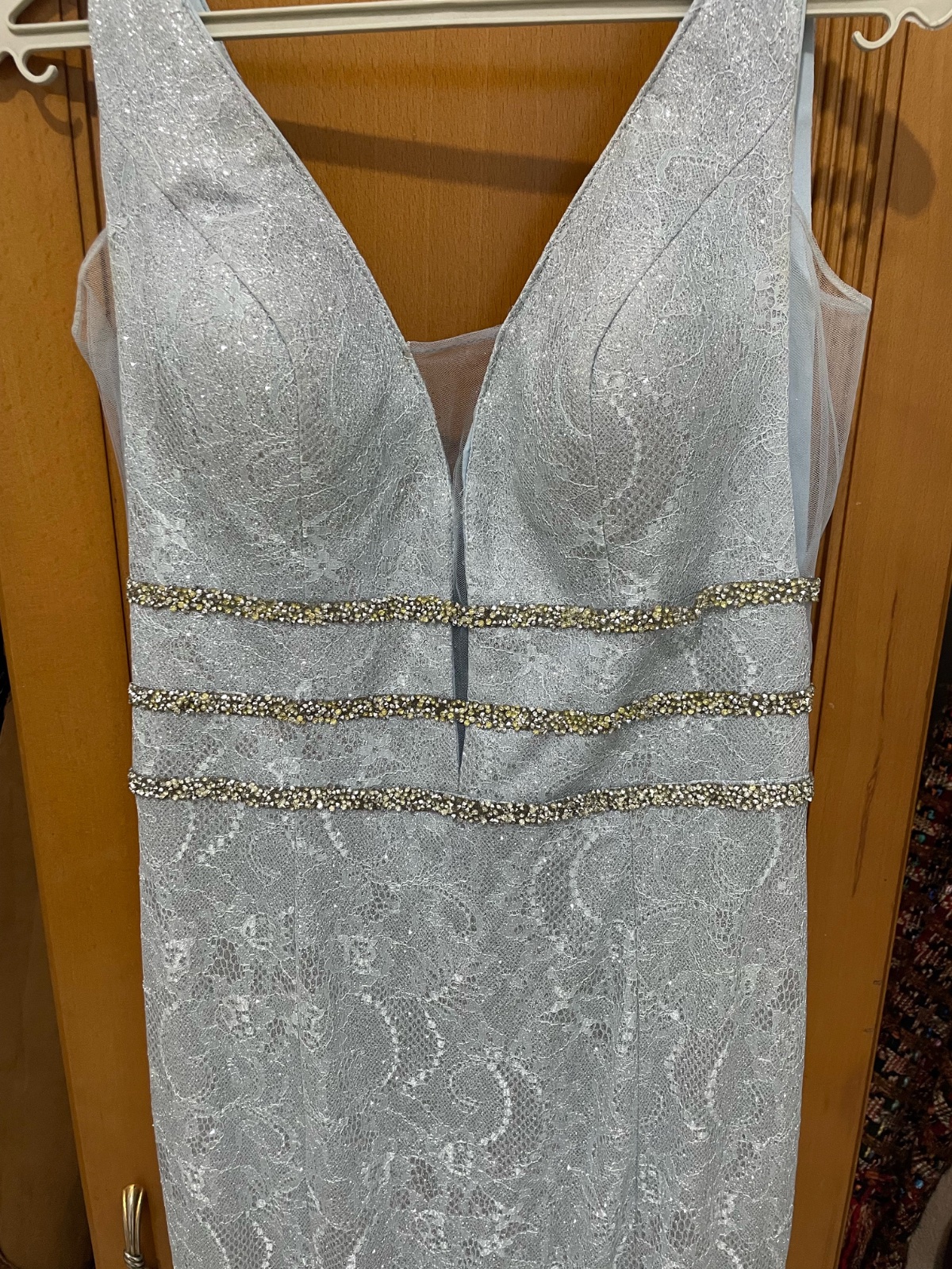 Robe soiré bleu ciel 