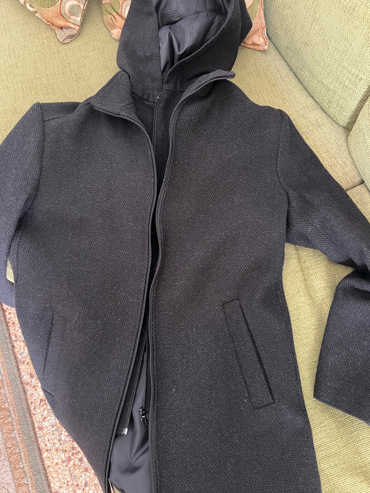 MANTEAU 3/4 cachemire :