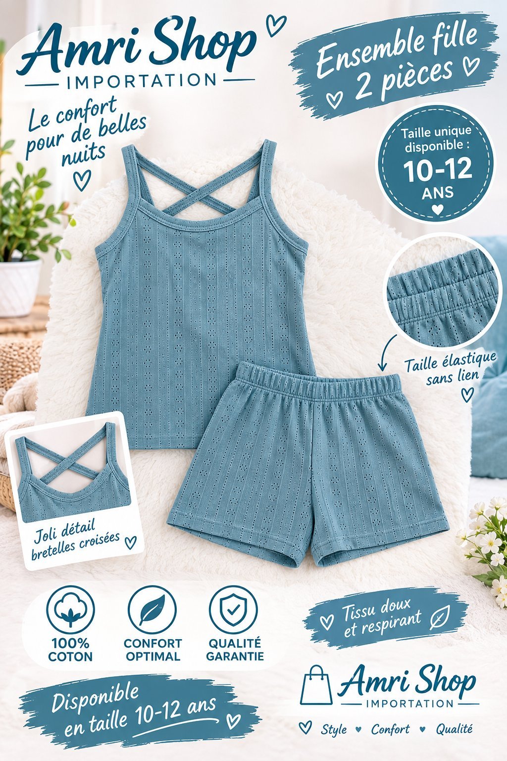 Pyjama fille- Shortama