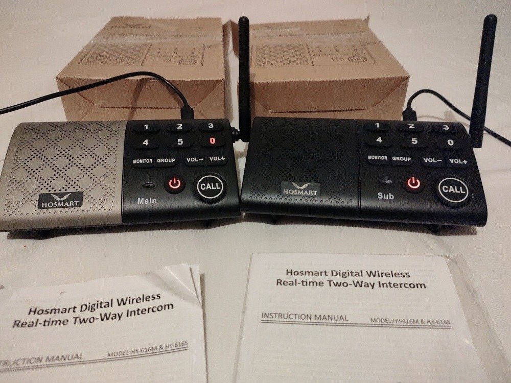 Interphone sans fil Hosmart - 2 postes