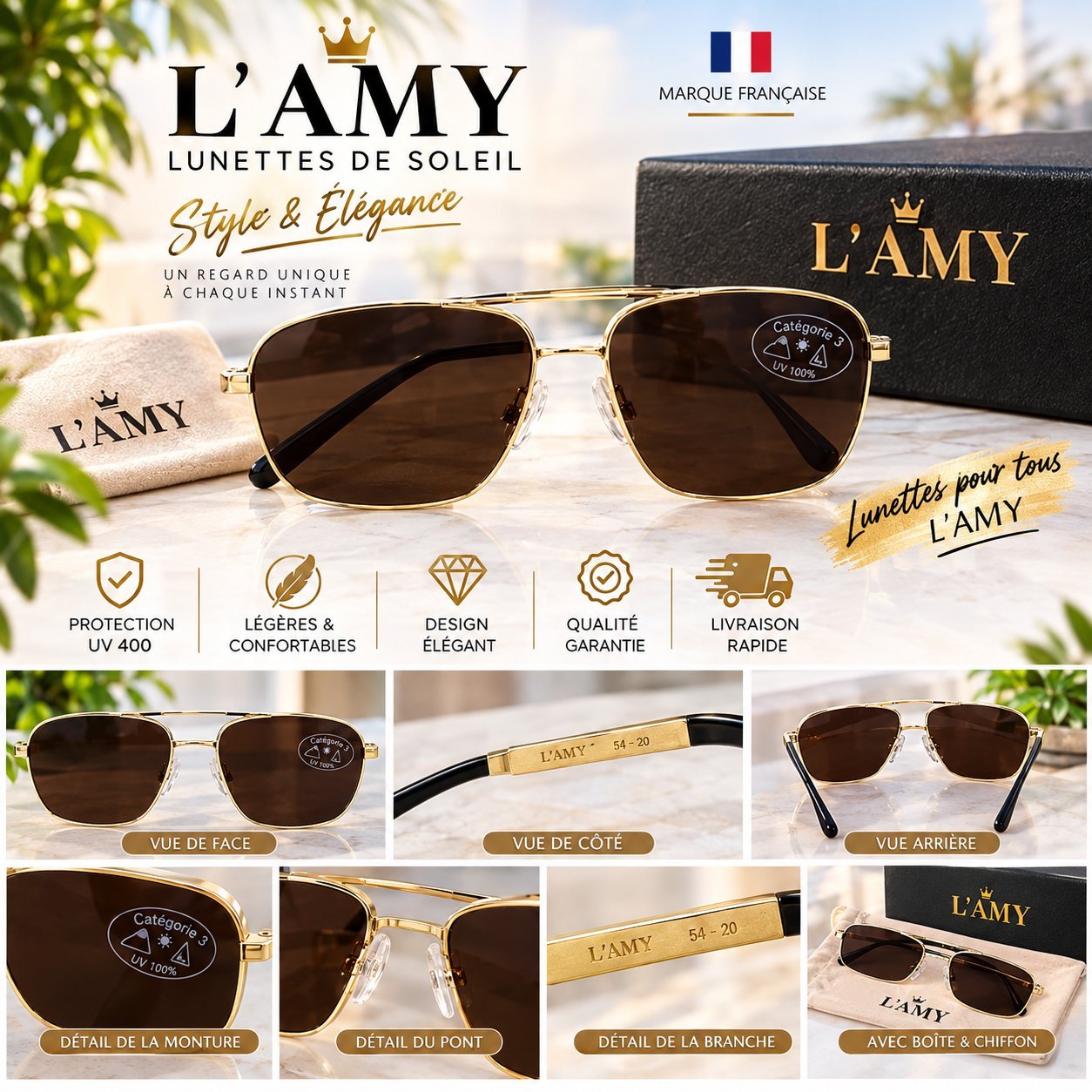 Lunette L'AMY MARC Reconditionnée