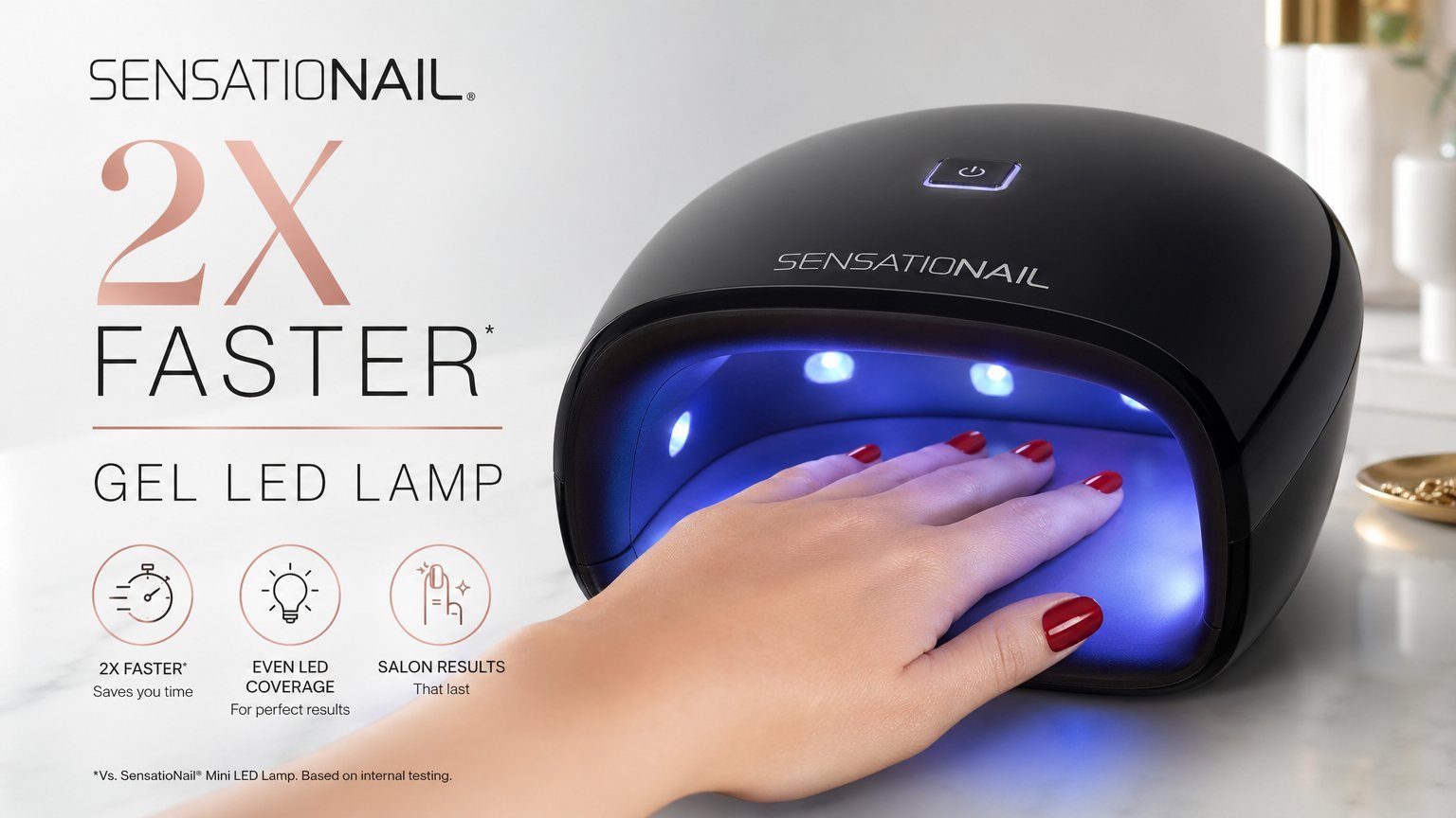 SensatioNail Gel LED Lamp for Gel Manicure