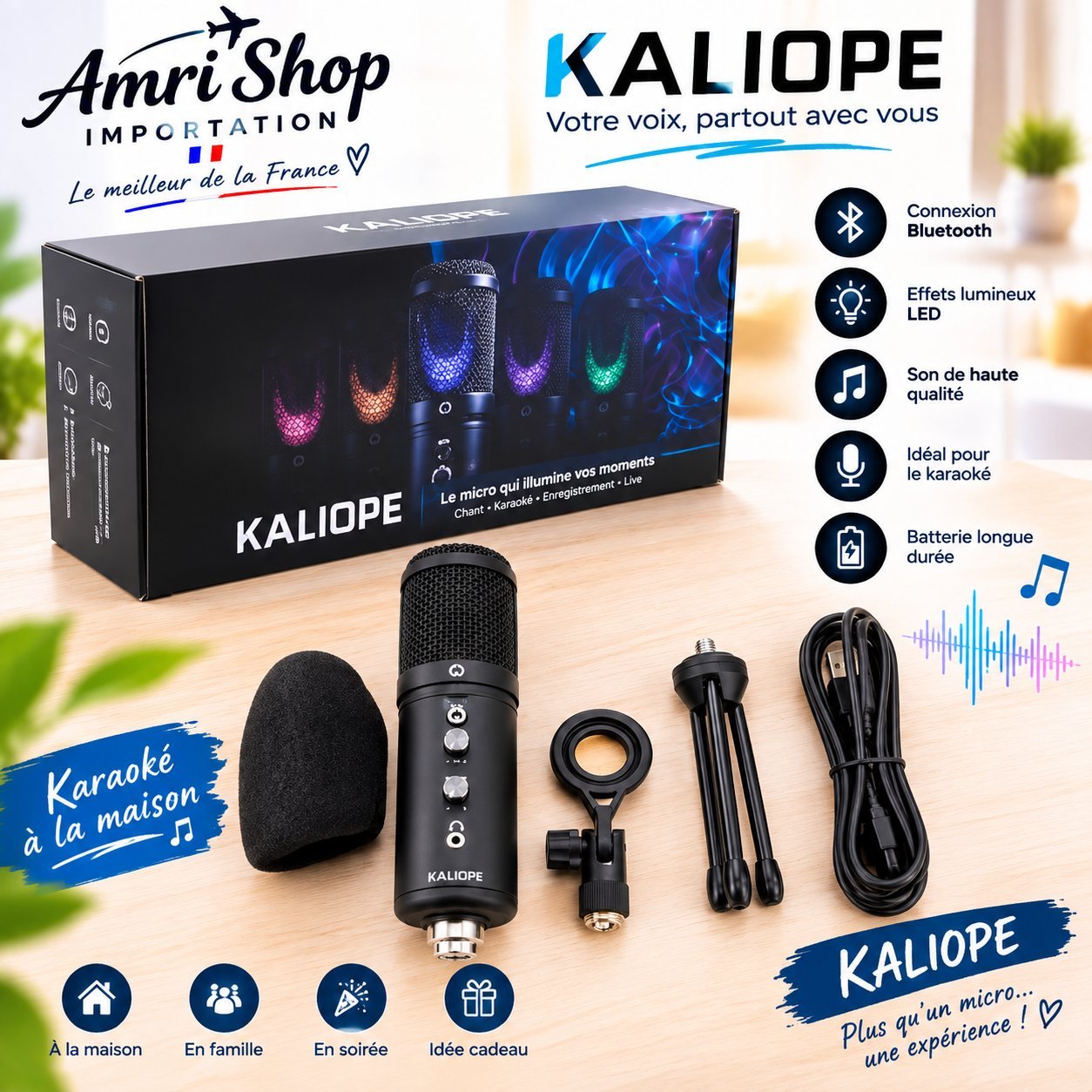 Microphone gaming RGB 