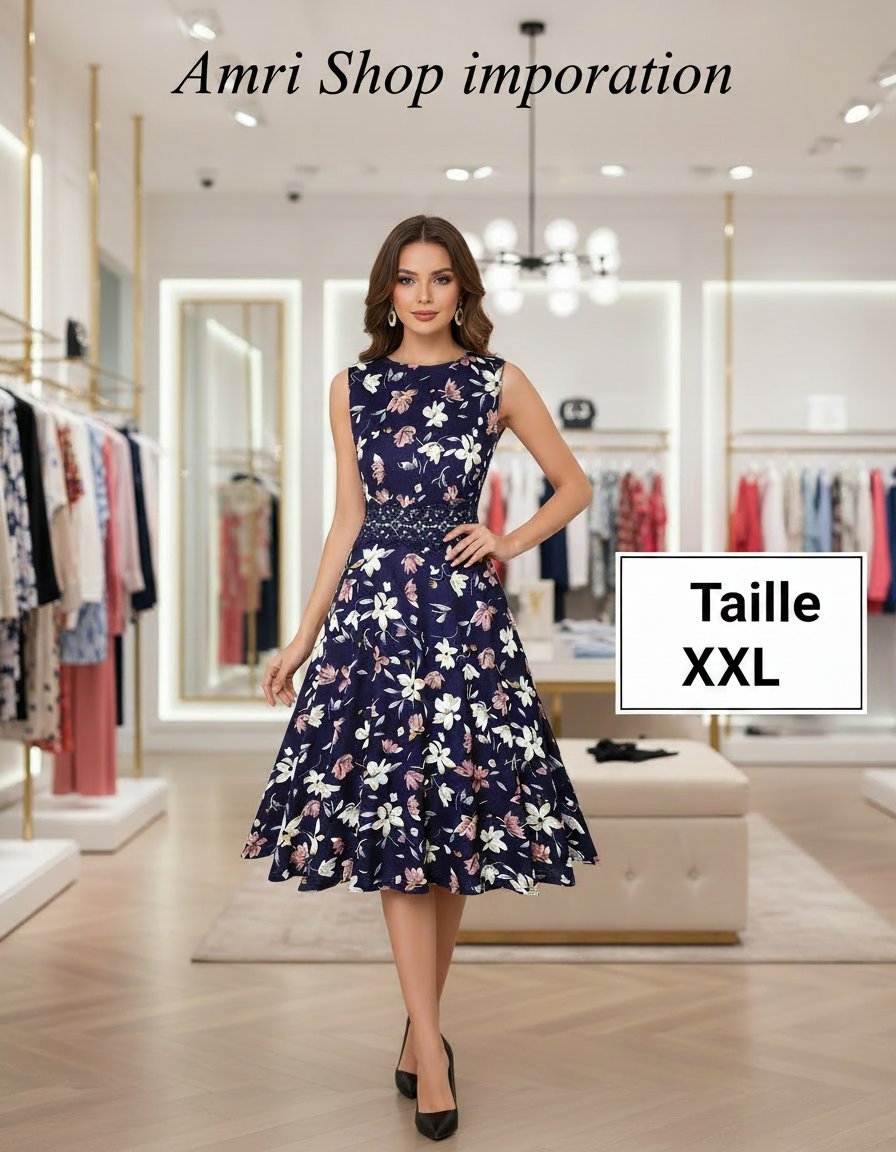 Robe patineuse florale 