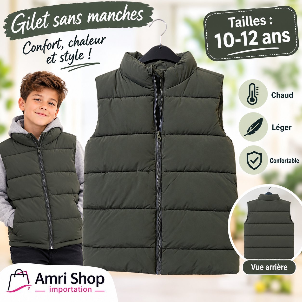 Gilet sans manches garçon