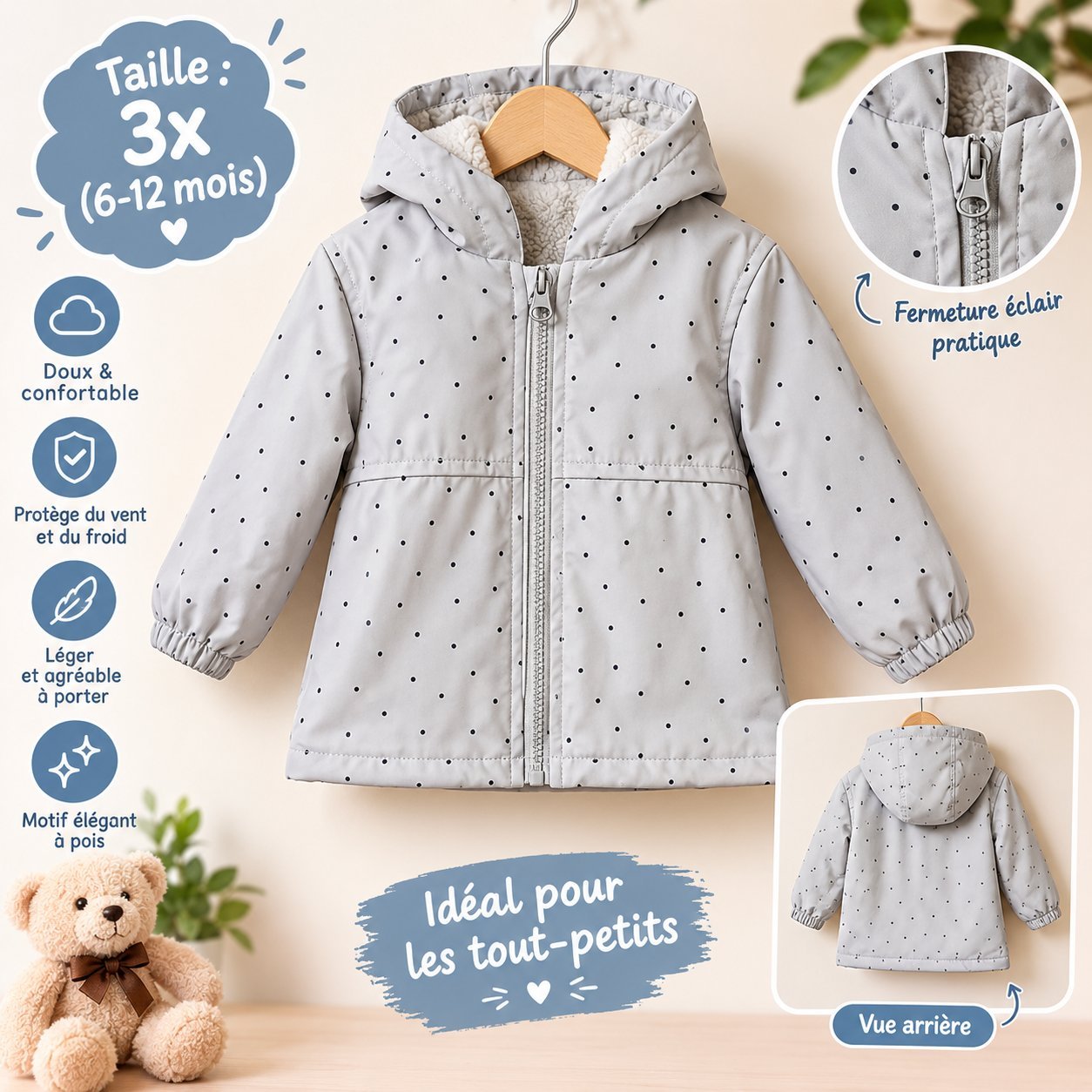 Veste bébé fille marque Zeeman 