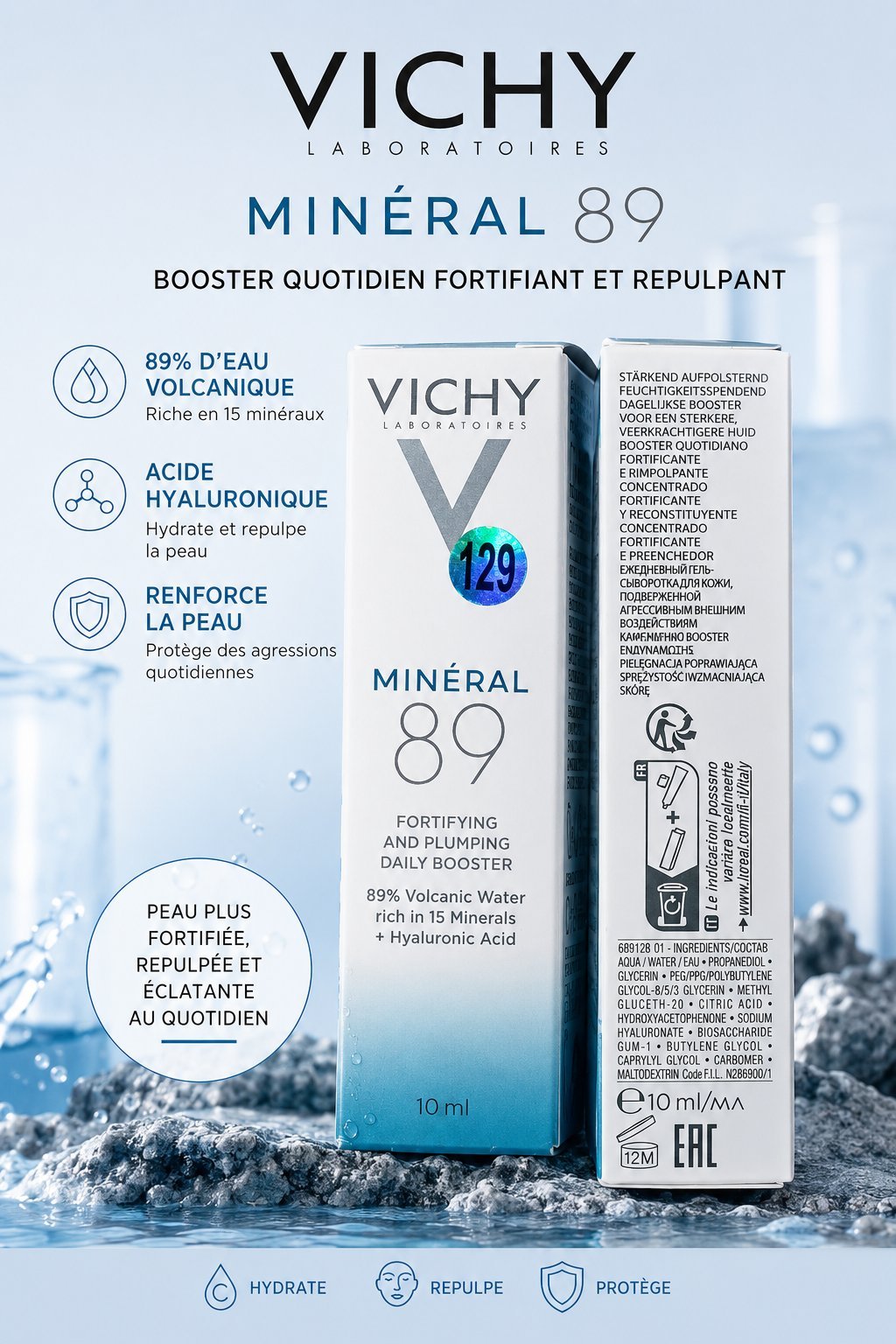 Deux Vichy Minéral 89 de 10ml