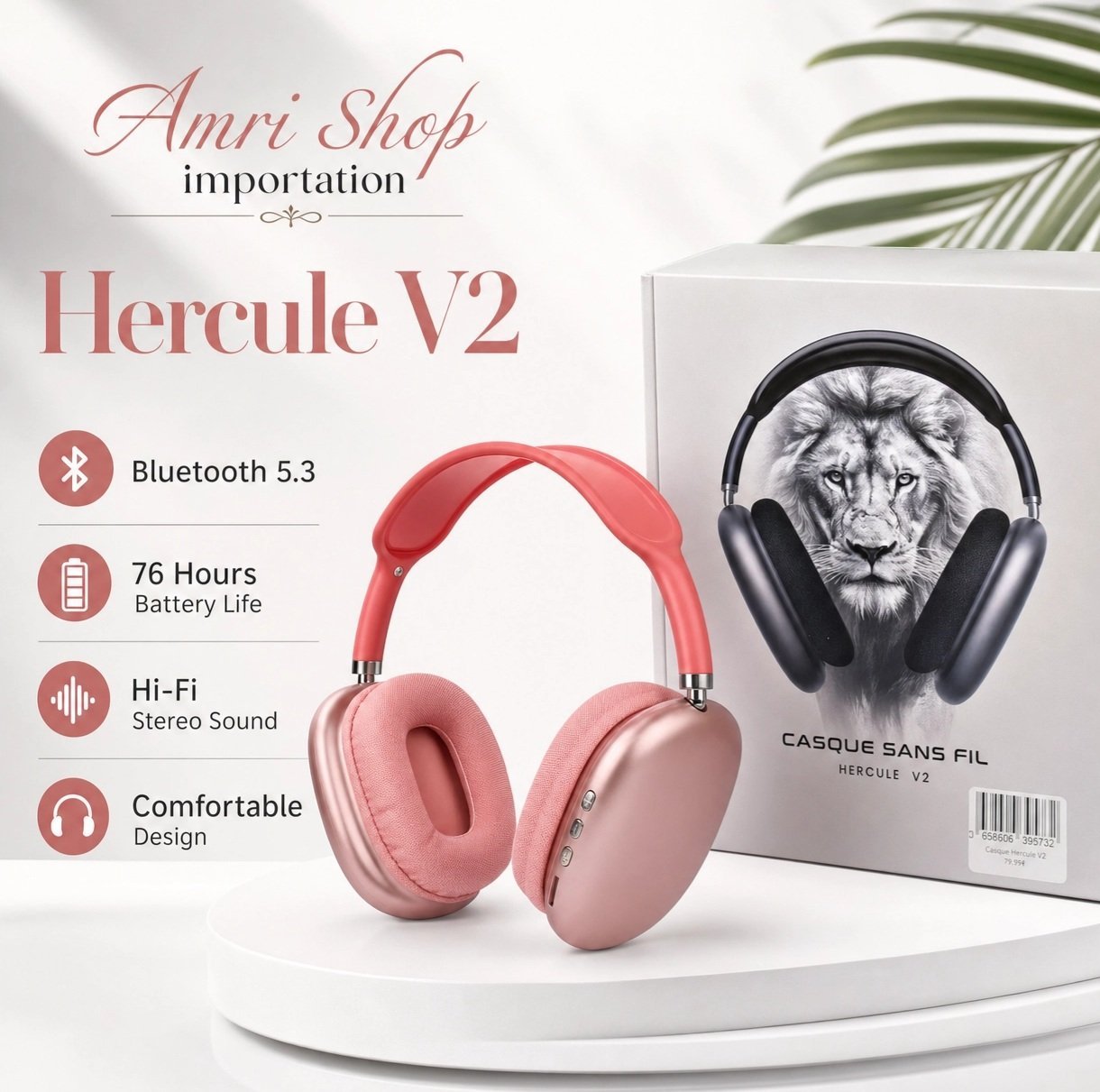 Casque bluetooth Hercule v2