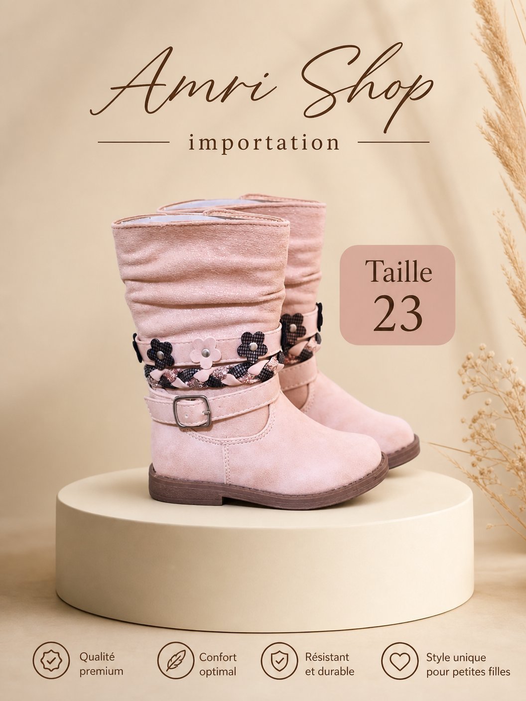 Bottines bébé fille 