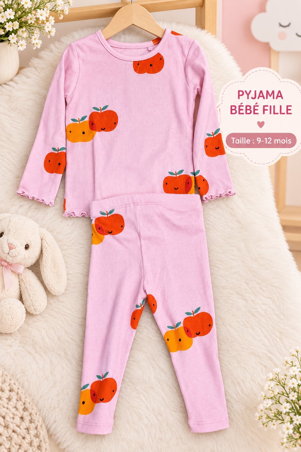 Pyjama bébé fille 9-12 mois 