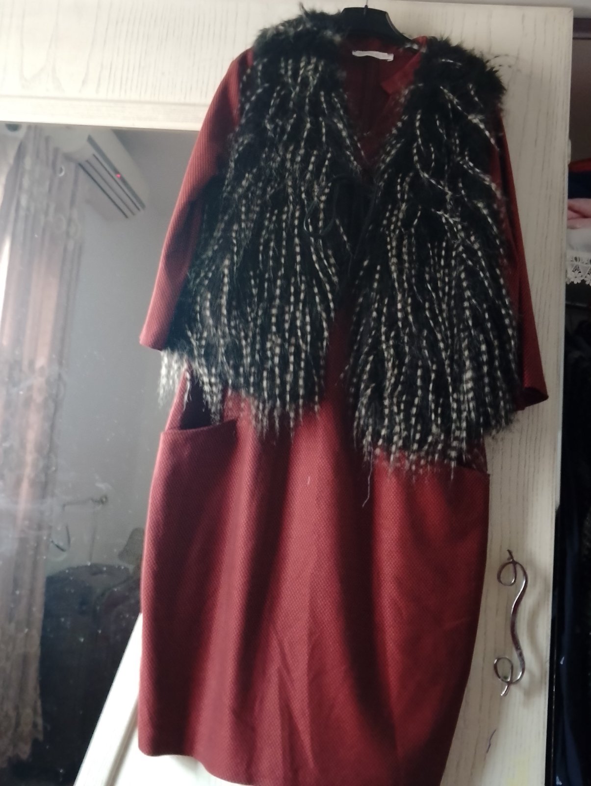 Robe et veste fourure