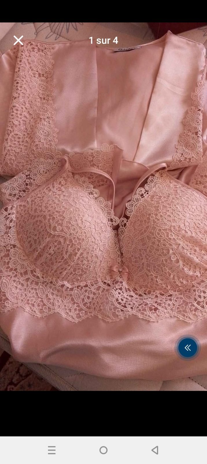 Parure satin  sous vêtements 