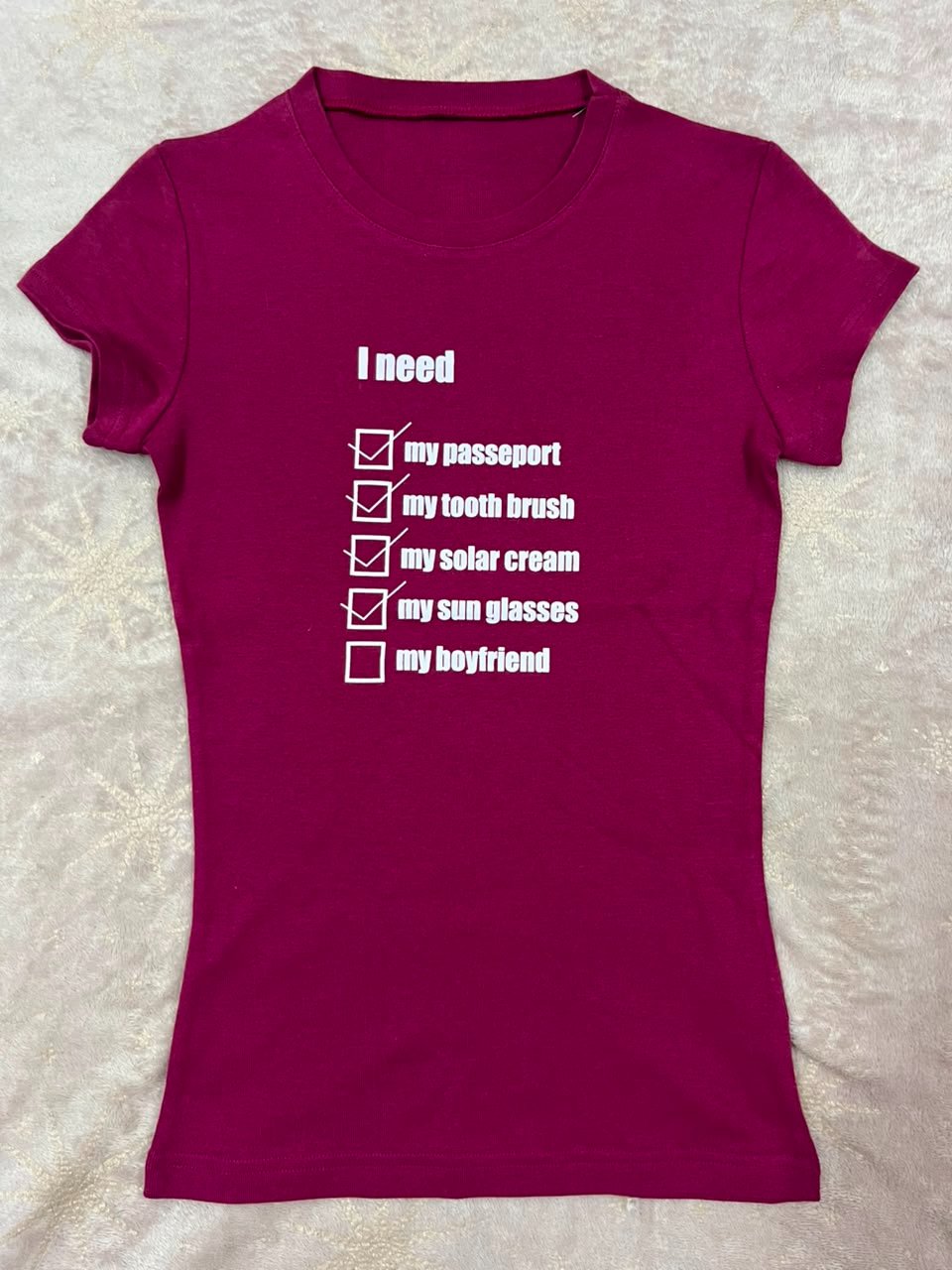 T-shirt Bordeaux