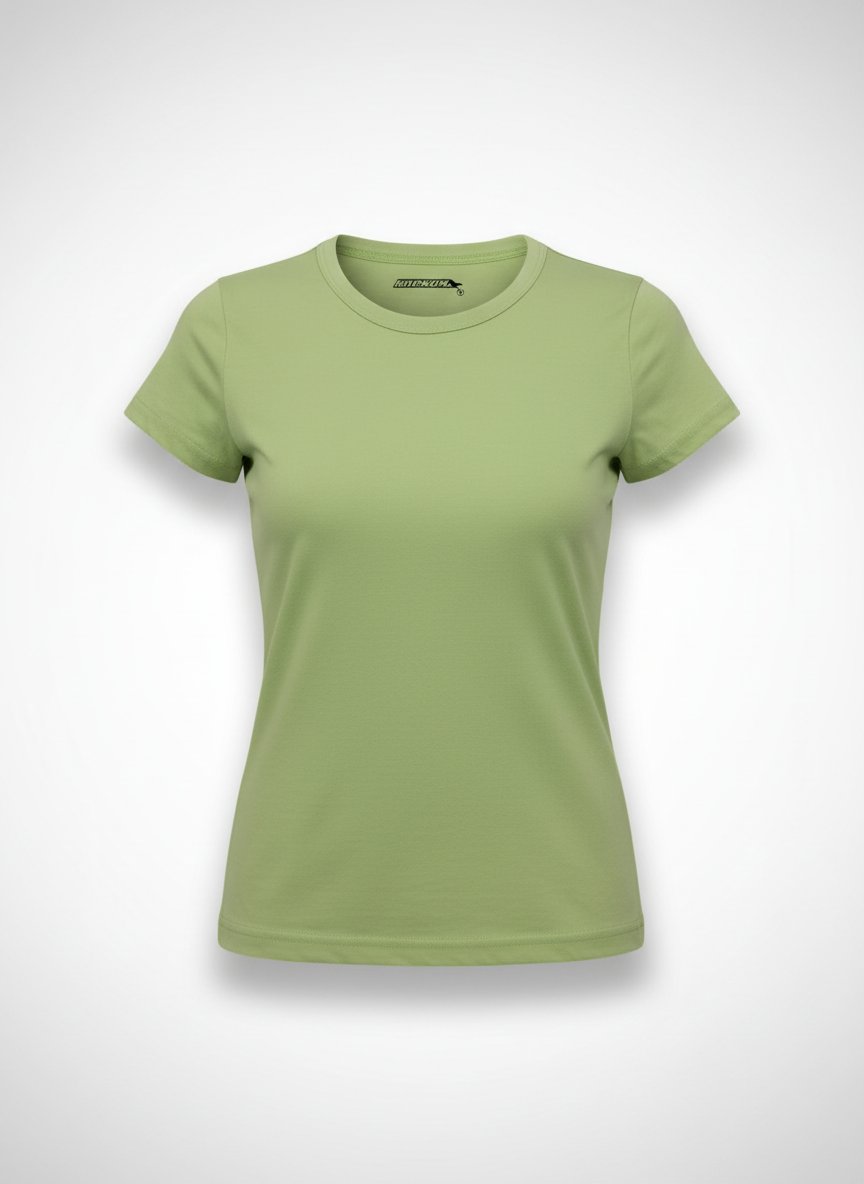 T-shirt femme vert lime Falkon — 100% coton — Taille S — Neuf