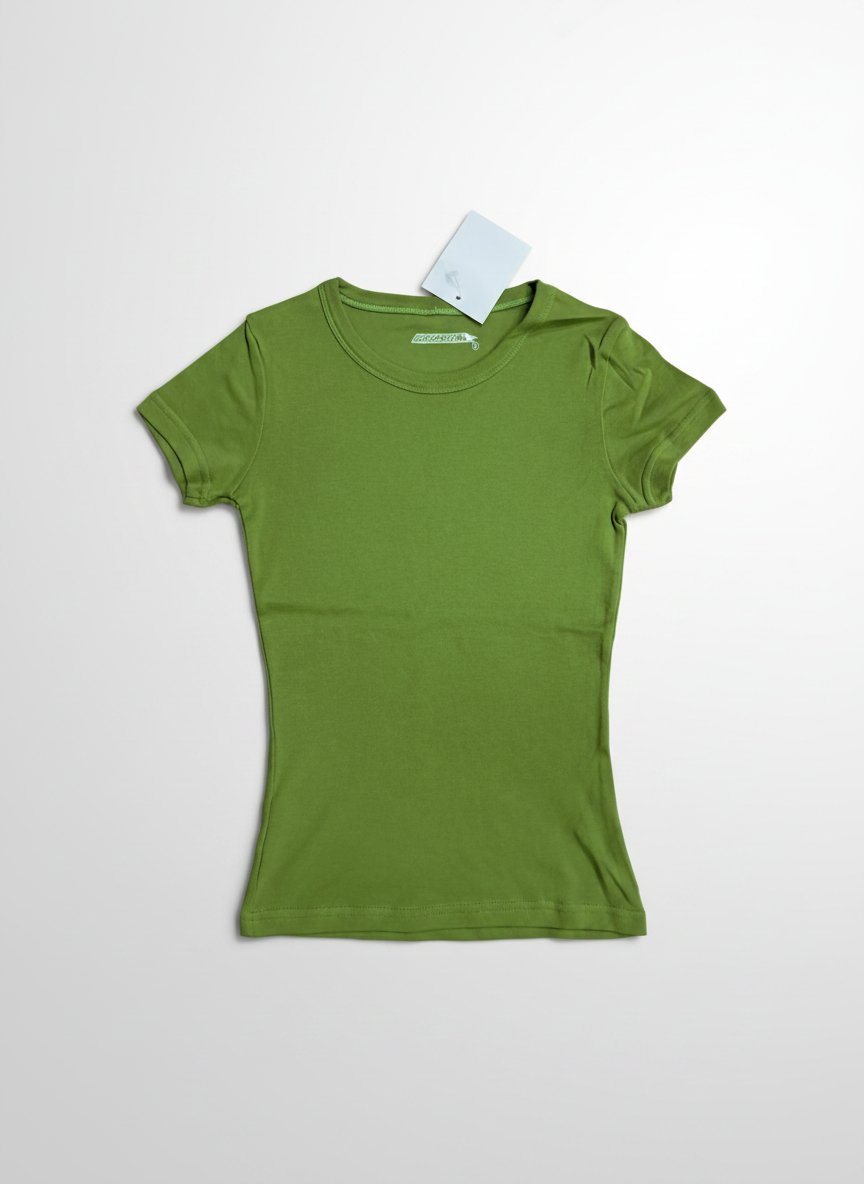 T-shirt femme vert olive Falkon — 100% coton — Taille XS — Neuf avec ticket 🏷️