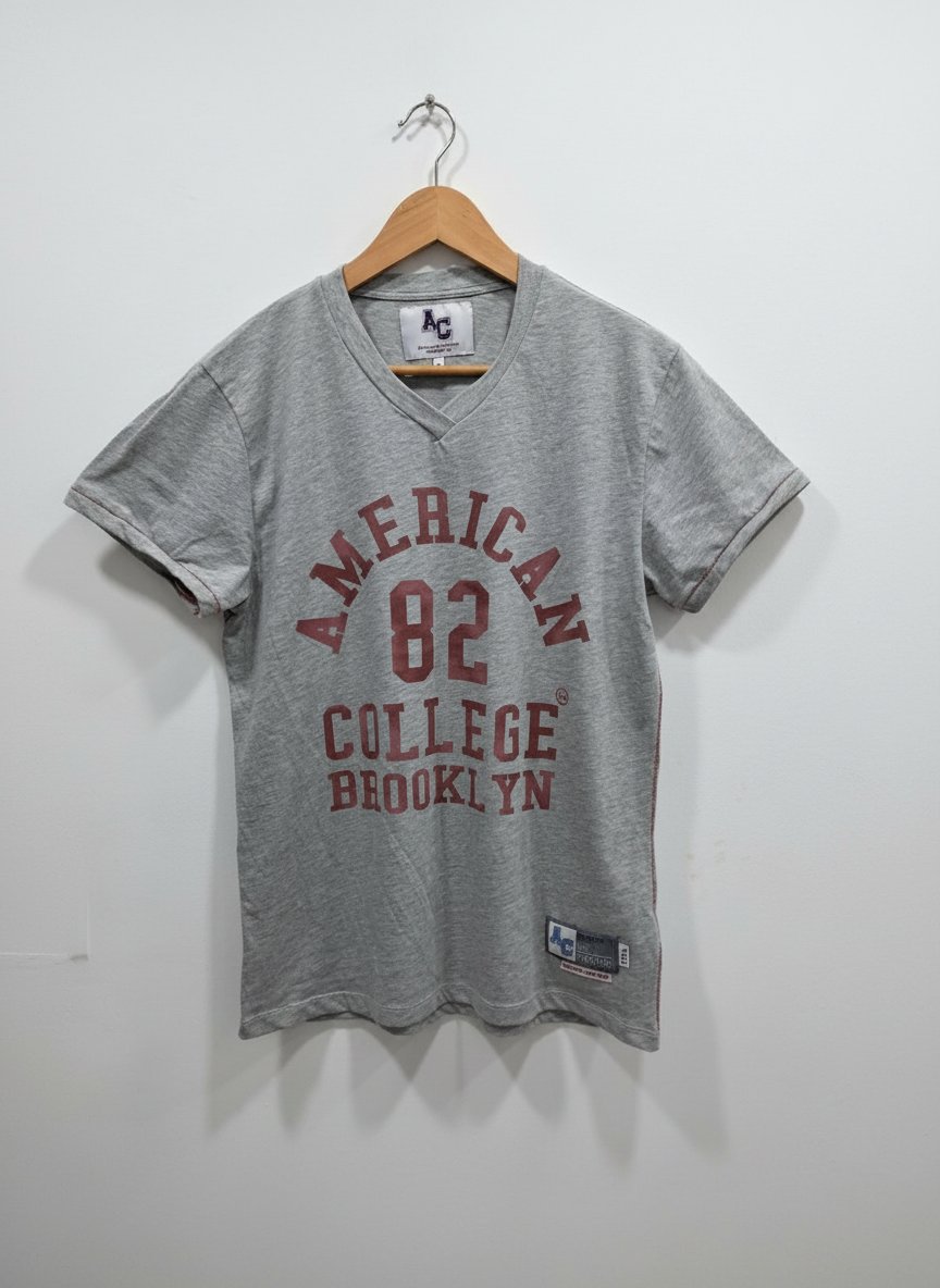 T-shirt American College Brooklyn - Gris - Taille M