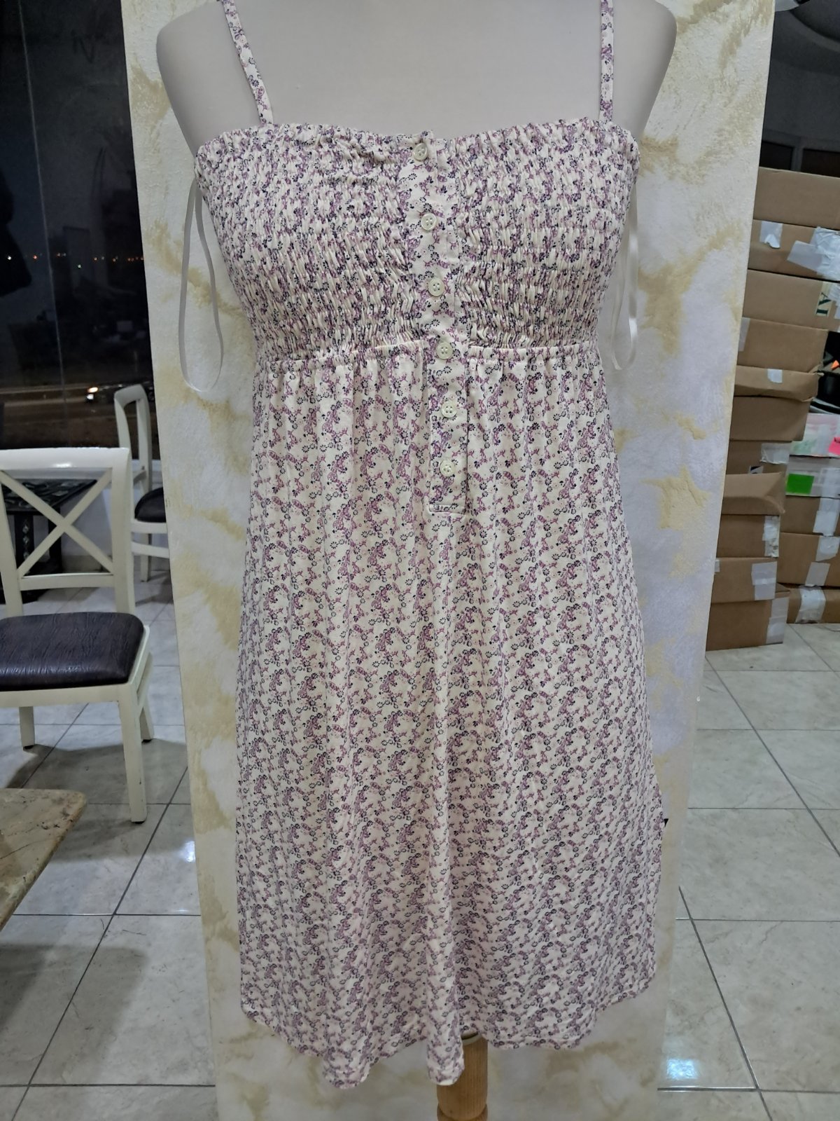 Robe d'été à fleurs (Floral) – Taille L