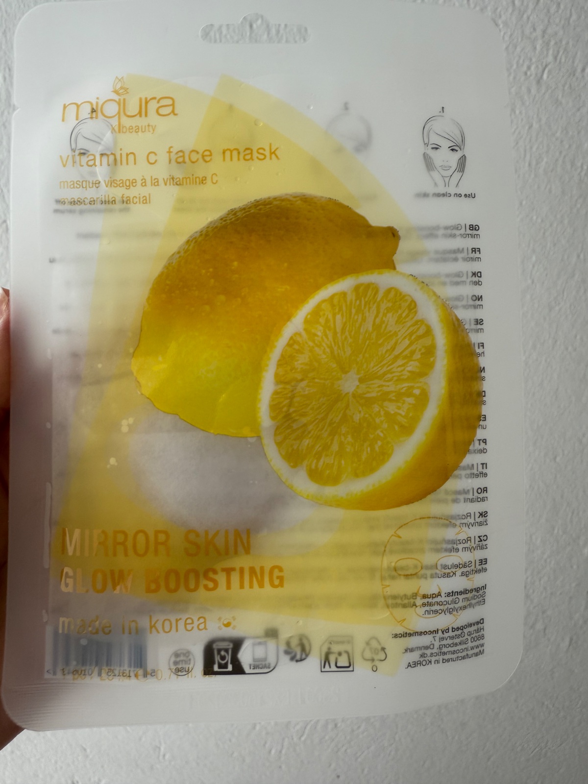 Masque visage a la vitamine c importation france 